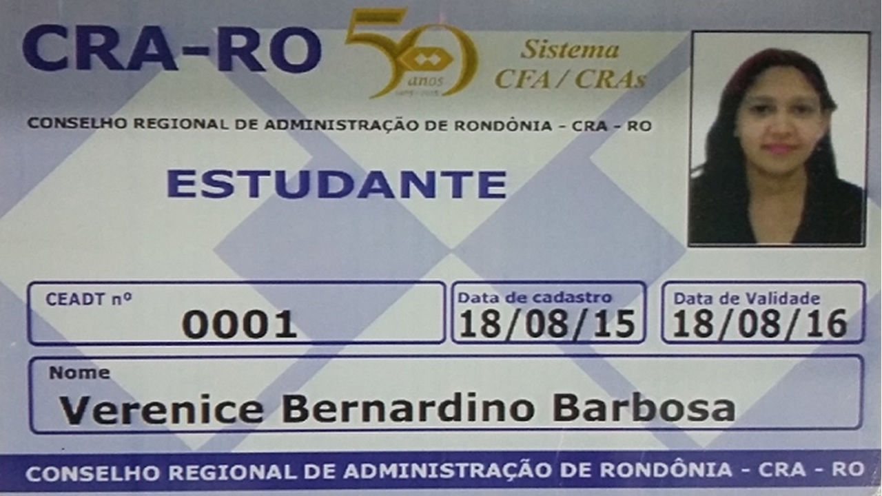 Read more about the article CRA-RO emite carteira de estudante para graduandos de Administração