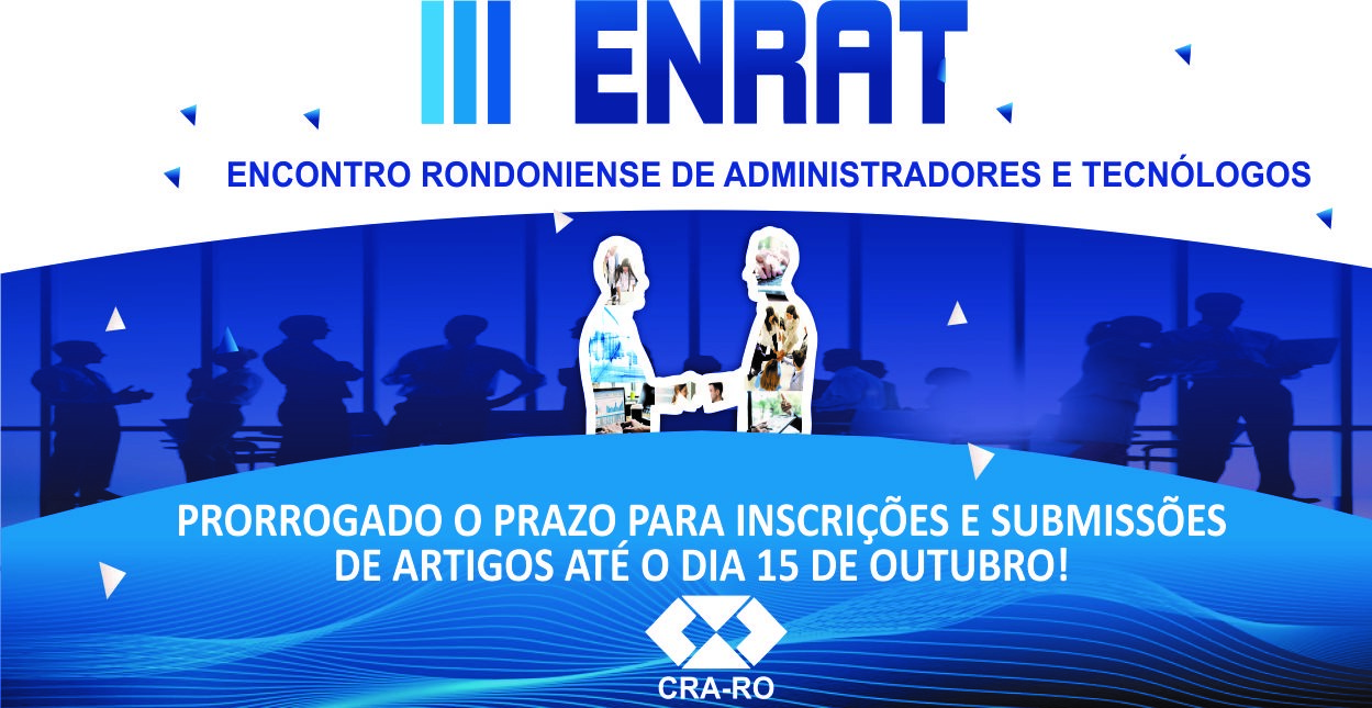 Read more about the article III ENRAT – Inscrições e submissões de artigos são prorrogados