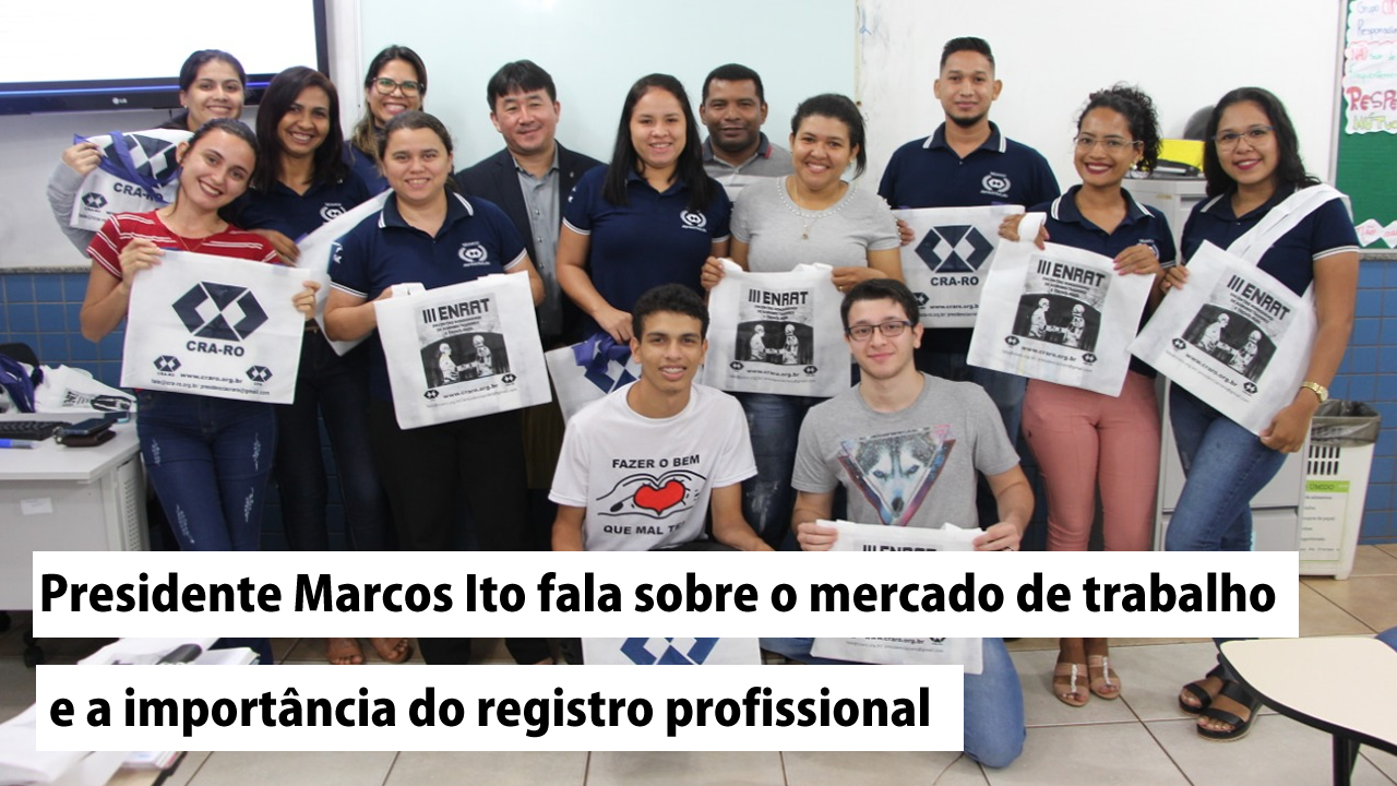 Read more about the article Presidente do CRA-RO faz palestra para alunos do Senac