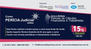 Read more about the article CURSO PERÍCIA JUDICIAL ONLINE