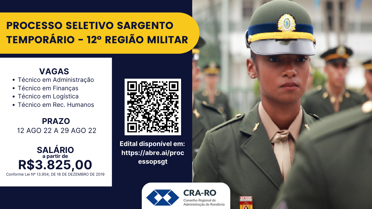 Exército abre inscrições para Oficial, Sargento, Cabo Técnico temporários  da 7ª RM