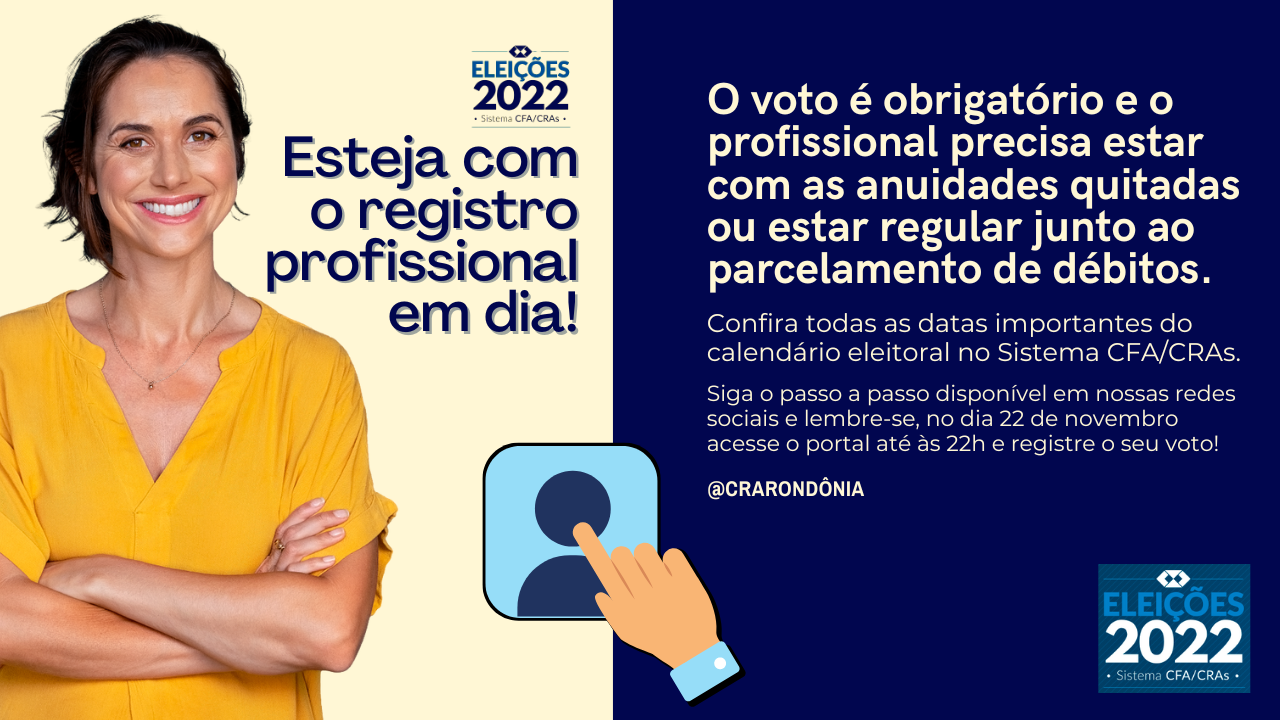 Read more about the article Eleições CRA-RO 2022