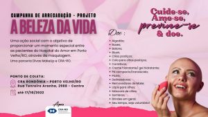 Read more about the article CRA-RO convida população a apoiar o projeto “A BELEZA DA VIDA”