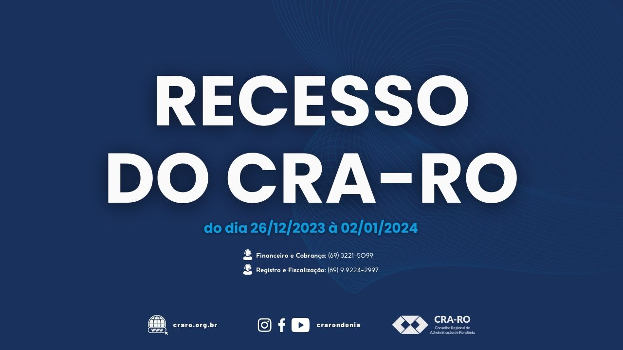 You are currently viewing RECESSO DO CRA-RO