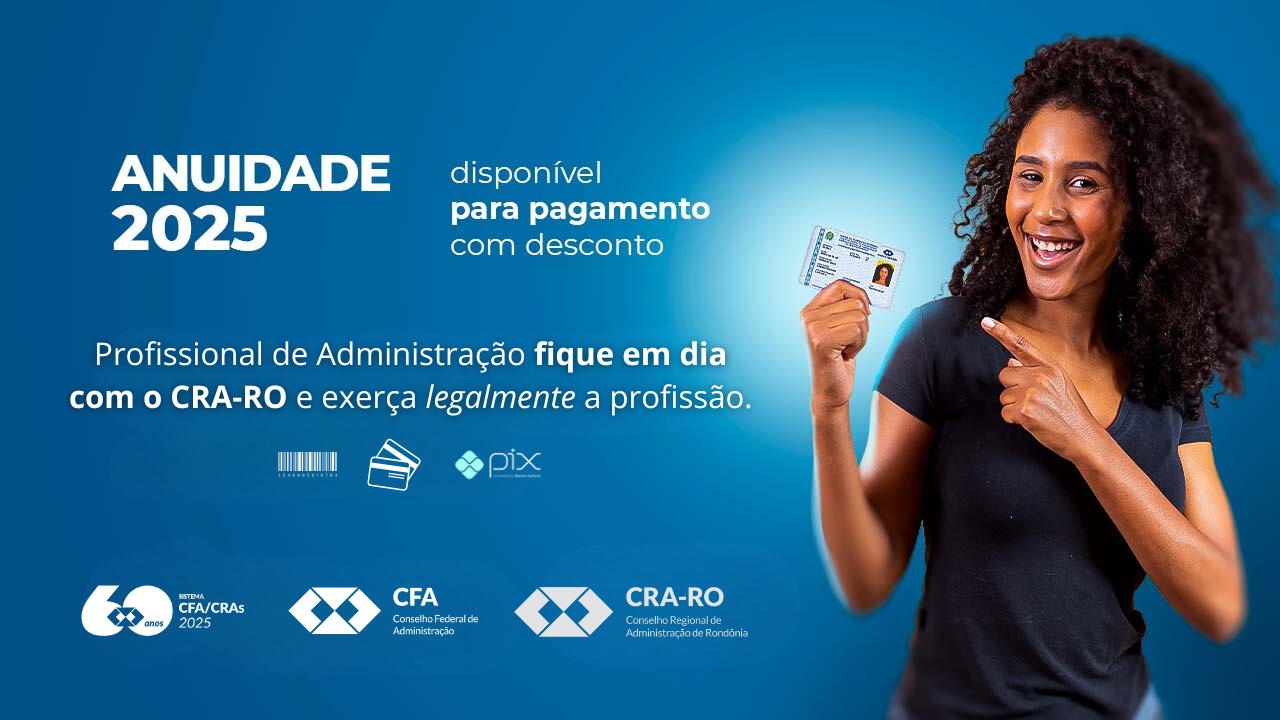 Read more about the article Anuidade 2025 do CRA-RO Já Está Disponível: Aproveite 10% de Desconto Até o Fim de Janeiro!