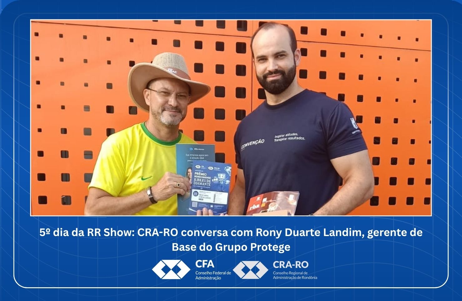 You are currently viewing 5º dia da RR Show: CRA-RO conversa com Rony Duarte Landim, gerente de Base do Grupo Protege