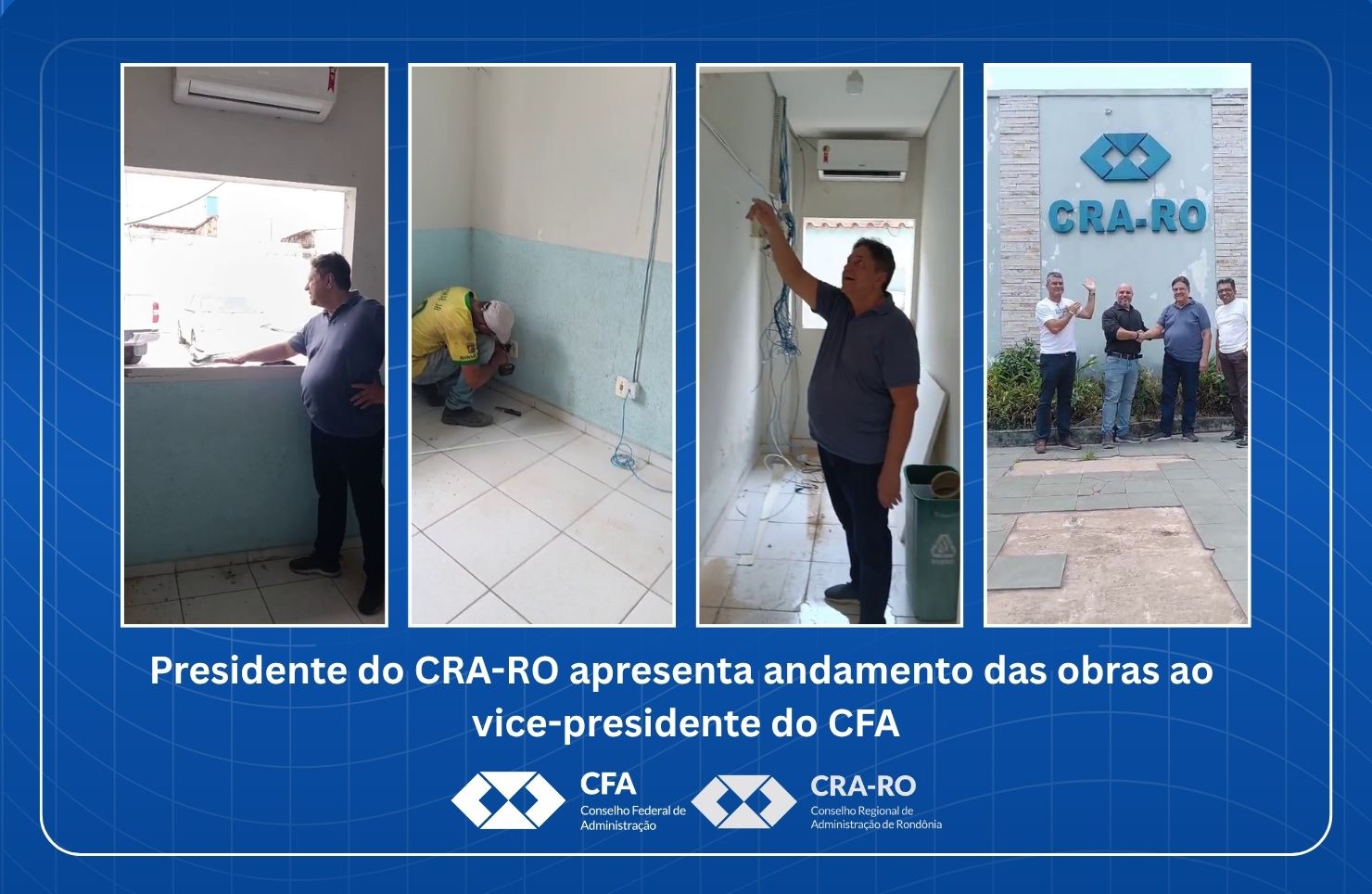 You are currently viewing Presidente do CRA-RO apresenta andamento das obras ao vice-presidente do CFA