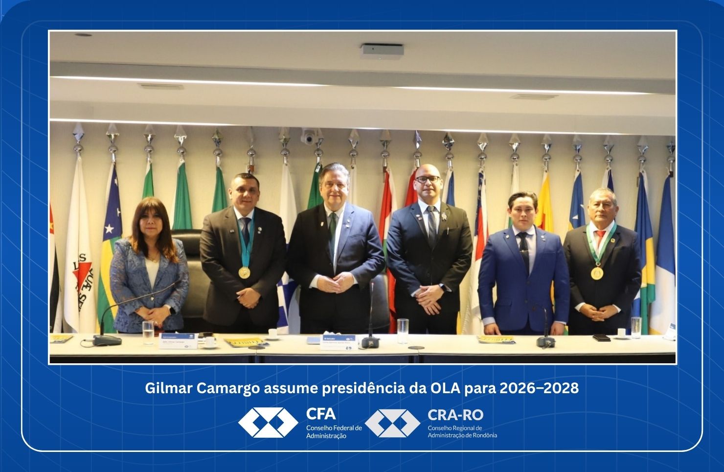 You are currently viewing Gilmar Camargo assume presidência da OLA para 2026–2028